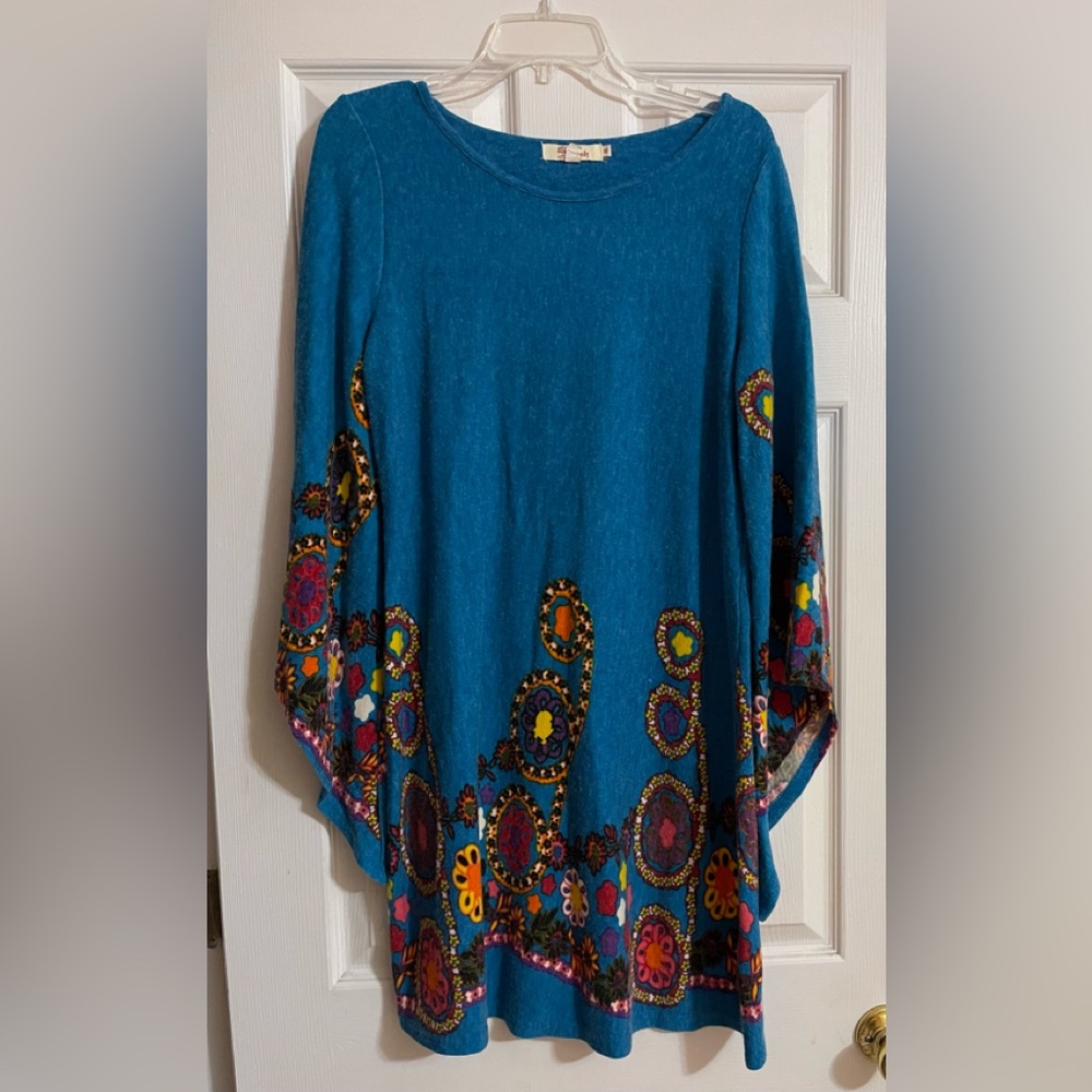 Sweater dress Turquoise XL